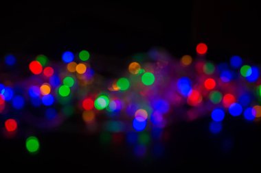 Gölge soyut arka plan ışık ampul multi renk bokeh 