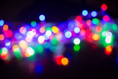Gölge soyut arka plan ışık ampul multi renk bokeh 
