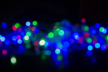 Gölge soyut arka plan ışık ampul multi renk bokeh 