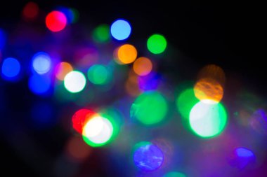 Gölge soyut arka plan ışık ampul multi renk bokeh 