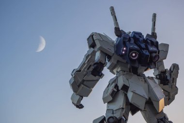 Unicon Gundam ölçek 1:1 model Div Rx-0 cep takım elbise heykeli