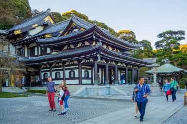 23 Ekim 2017 Hase dera Tapınağı şehir Kamakura, Kana