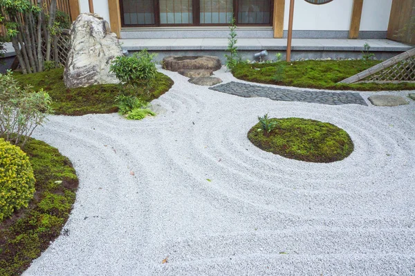 Le jardin zen rock style japonais kamakura japon — Photo