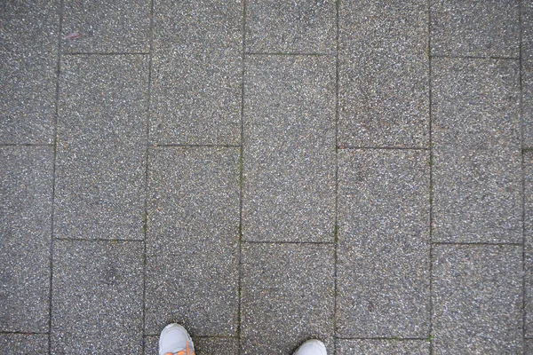 The brick floor texture surface detail image for background — Stock Photo, Image