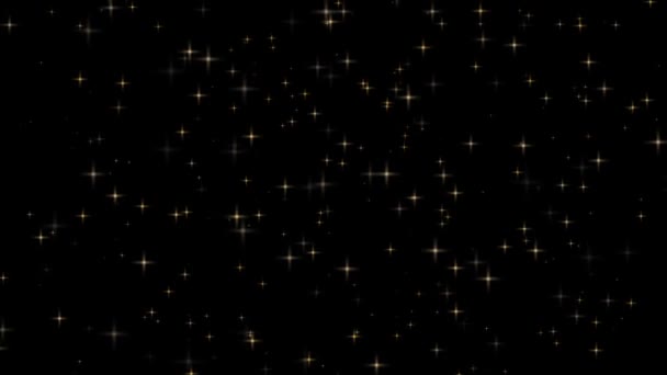 Las estrellas de oro imágenes gráficas de movimiento de lujo  . — Vídeo de stock