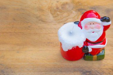 Noel Noel Baba mum yakın görüntü arka plan.