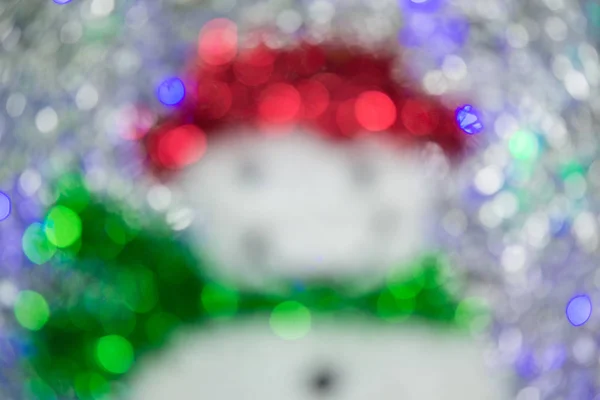 Die Bokeh abstrakten Weihnachten mehrfarbigen Hintergrund. — Stockfoto