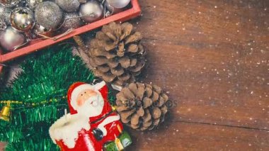 Noel yakın çekim görüntüleri kamera hareketi arka planı için.