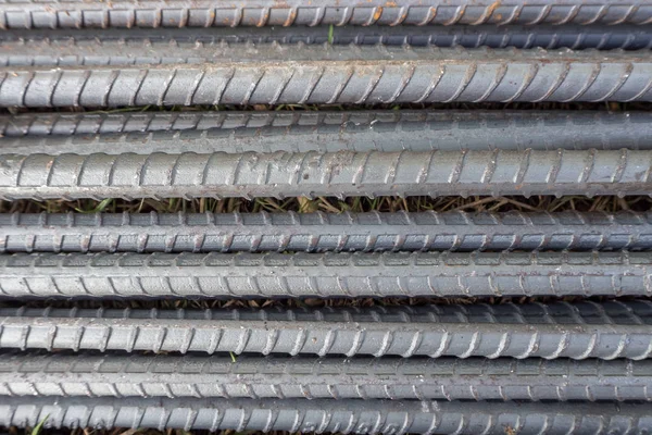 L'immagine della barra di acciaio costruzione da vicino per lo sfondo . — Foto Stock