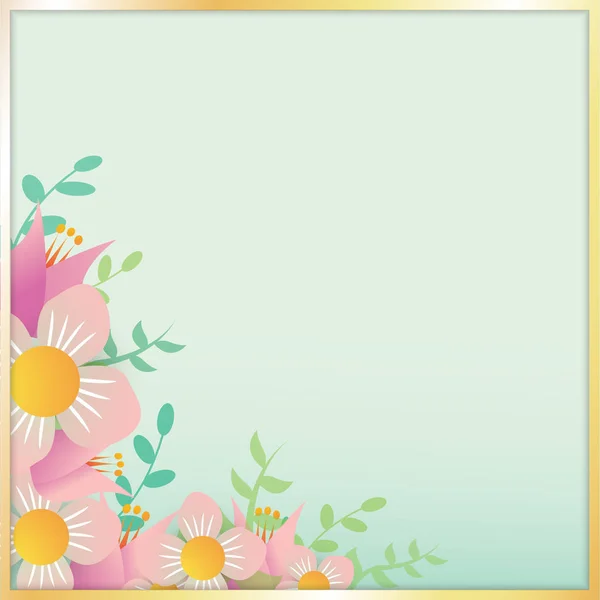 Blumenpapier Schnittvektorbild für den Frauentag Inhalt. — Stockvektor