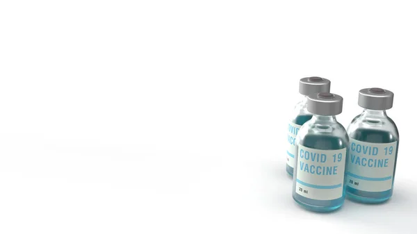 Covid Vaccine Rendering Medicine Content — Stock Photo, Image