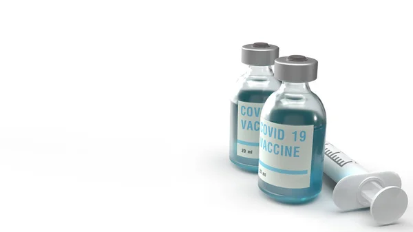 Covid Vacuna Representación Para Contenido Medicina — Foto de Stock