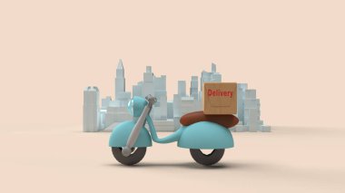 Teslimat motoru ile sipariş 3D görüntüleme.