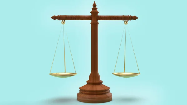 Закон Весы Синем Фоне Рендеринг Юридического Контента — стоковое фото