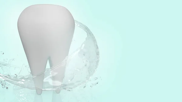 Dentes Brancos Renderização Para Conteúdo Dental — Fotografia de Stock