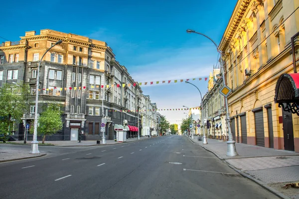 Irkutsk street in the early morning — Stock Photo, Image