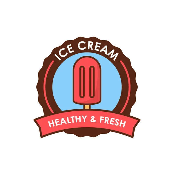 Ice Cream Shop Logo Template — Stock Vector