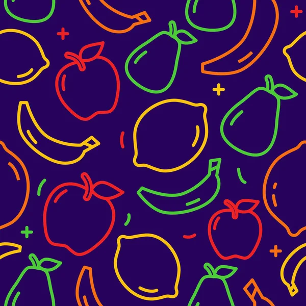 Meyve Seamless Modeli koyu arka planda