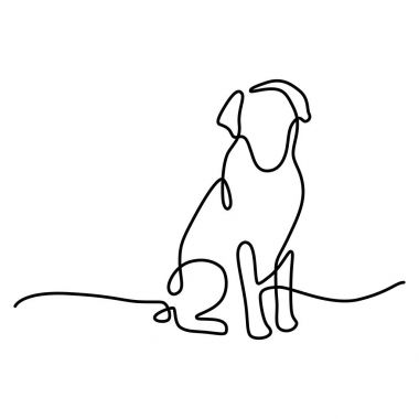 Sürekli bir çizim için bir köpek