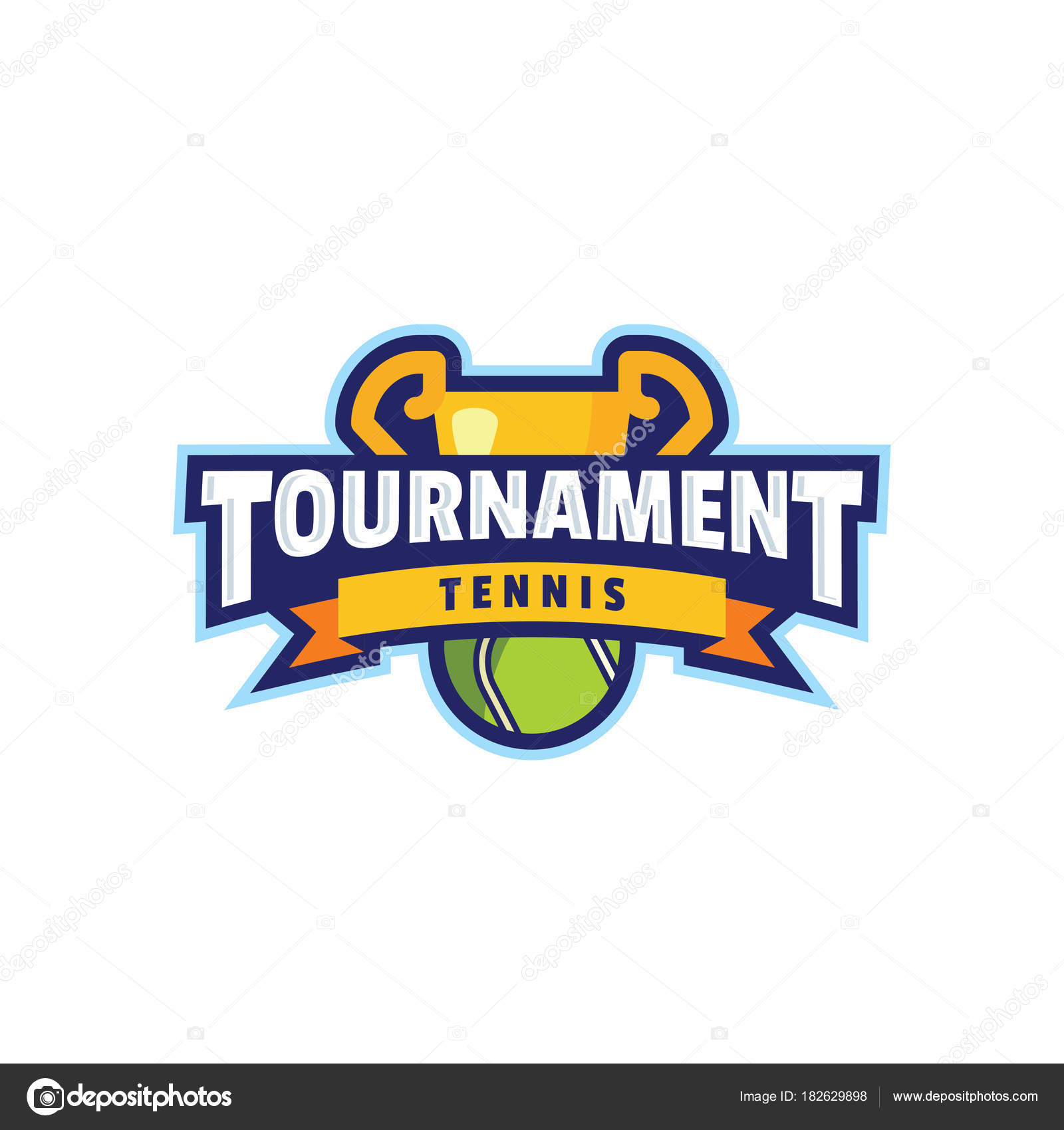 Premium Vector  Tournament sports league logo emblem