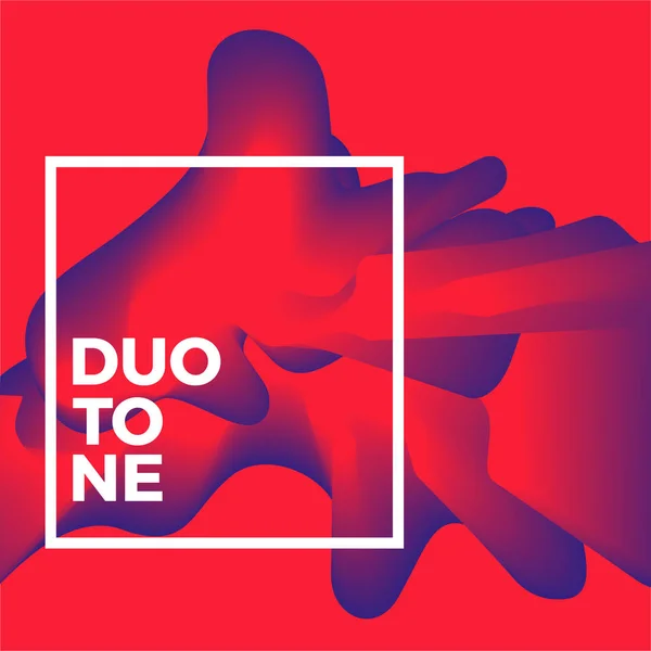 Duo sesi poster, eğilimleri tarzı. Poster, kartı, web tasarımı, el ilanı, broşür için arka plan