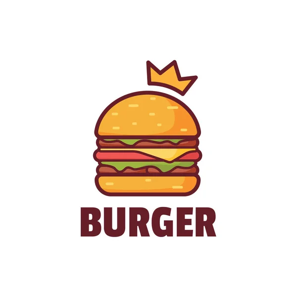 Burger Logo Fast Food Logo — Stock Vector