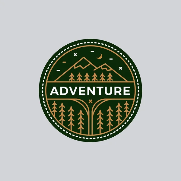 Macera dağ yama illüstrasyon