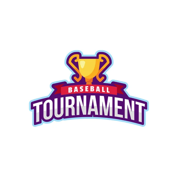 Torneio Beisebol Logo Sport —  Vetores de Stock