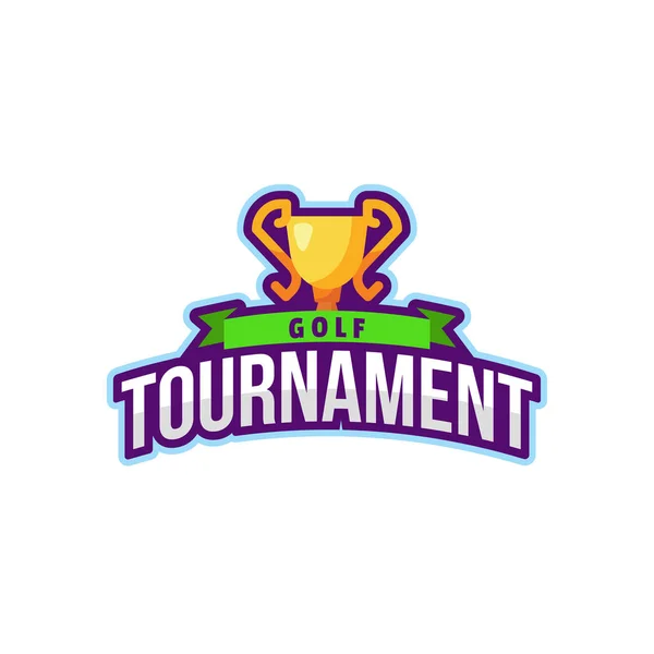 Golf Tournament Logo Sport — Wektor stockowy