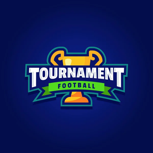 Piłkarski Turniej Logo Sport — Wektor stockowy