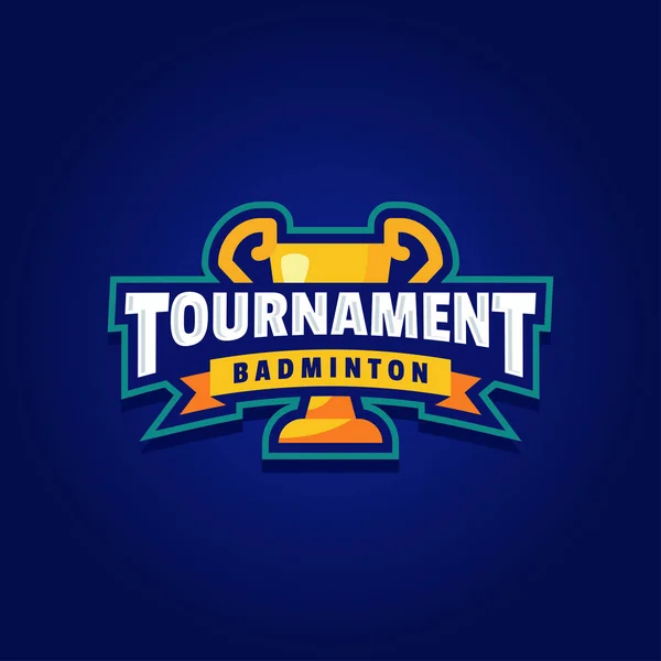 Badminton Turnuvası Logo spor