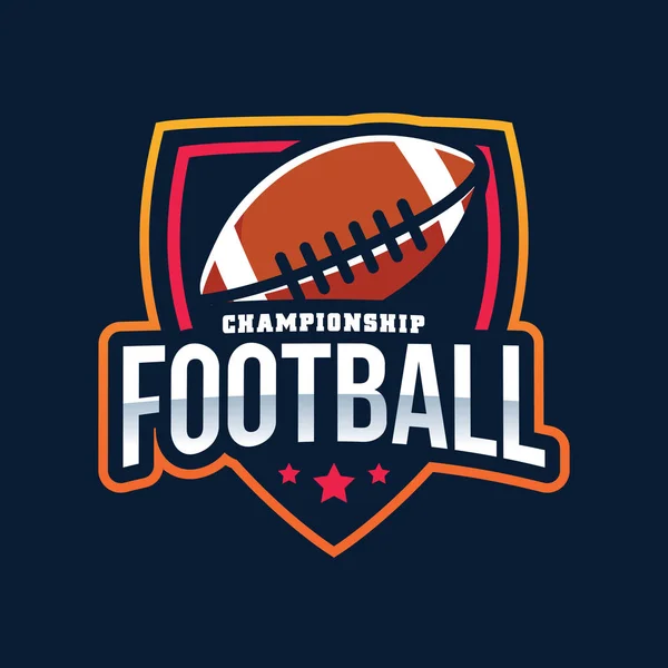 American Football Championship Logo Stock Illustration - Download Image Now  - American Football - Ball, American Football - Sport, American Football  League - iStock