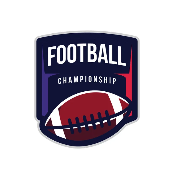 American Football Championship Logo — Stockvector