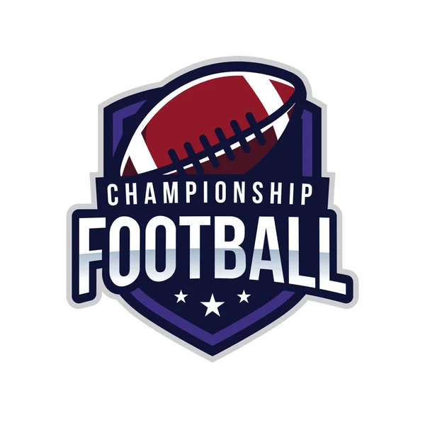 Американський футбол чемпіонату логотип — стоковий вектор