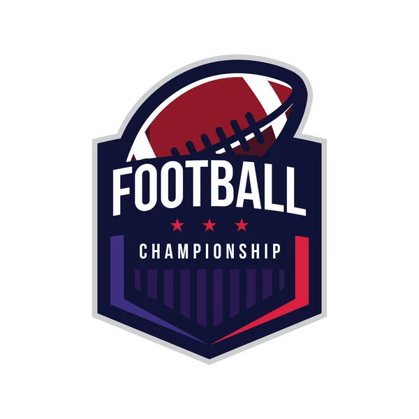 Logo del campionato di football americano — Vettoriale Stock