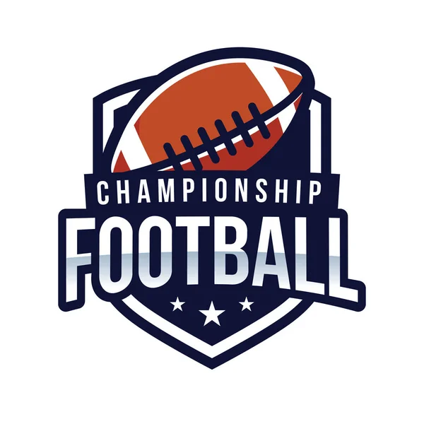 Logo del campionato di football americano — Vettoriale Stock