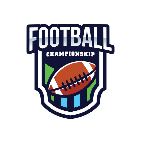 American Football Championship Logo — Stockvector