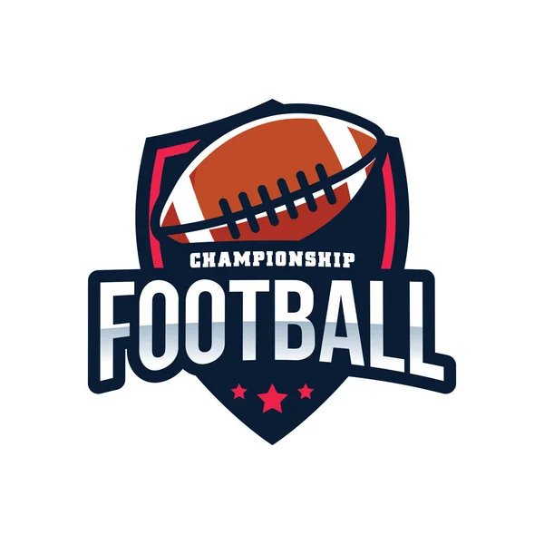 Американський футбол чемпіонату логотип — стоковий вектор