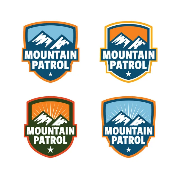Dağ devriye Logo Rozet ya da yama