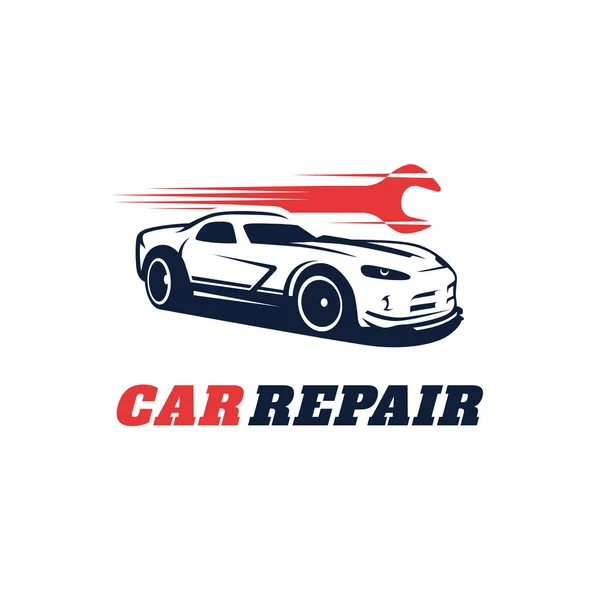 Supercar Spor Araba Vektör Logo Şablonu — Stok Vektör