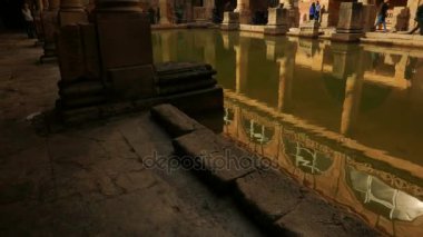 Roma termal kompleksi banyo İngilizce kasaba gösterilen atış devirme