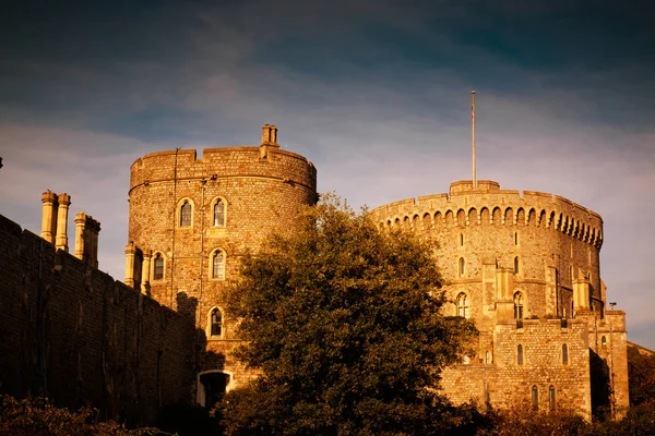 Windsorský hrad za soumraku — Stock fotografie