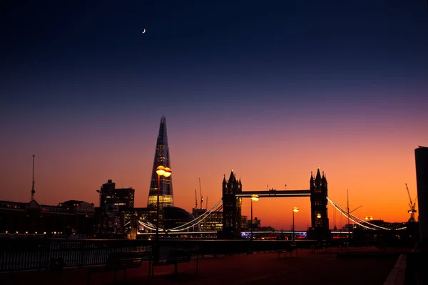Telephoto of London by dusk — Stock Photo, Image