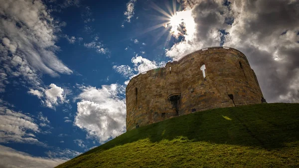 York hrad, Yorkshire, Anglie, Velká Británie — Stock fotografie