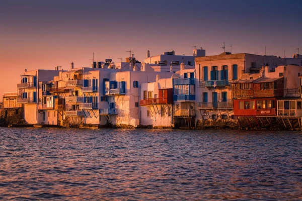Küçük Venedik çeyrek, Mykonos, Yunanistan — Stok fotoğraf