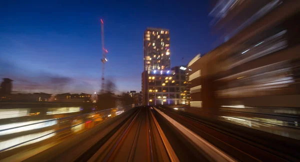 Bemozdítás vasúti London, Anglia, Egyesült Királyság — Stock Fotó