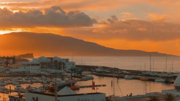 Ponta Delgada, Sao Miguel, de Azoren, Portugal — Stockvideo