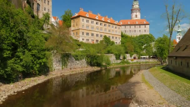 Чески Крумлов в Чехии — стоковое видео