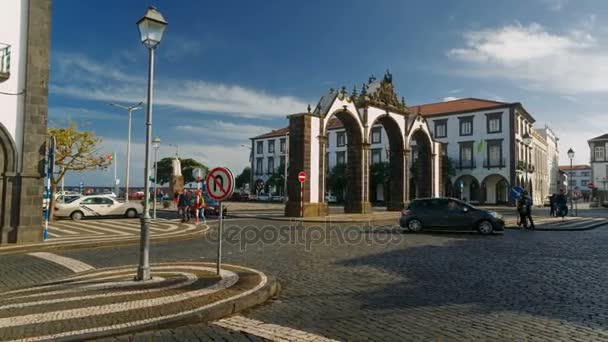 Ponta Delgada, Sao Miguel, Azorerna, Portugal — Stockvideo