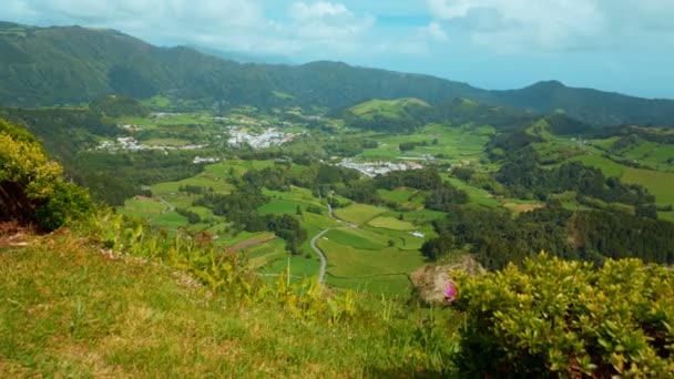 Sao miguel, die azoren, portugal — Stockvideo